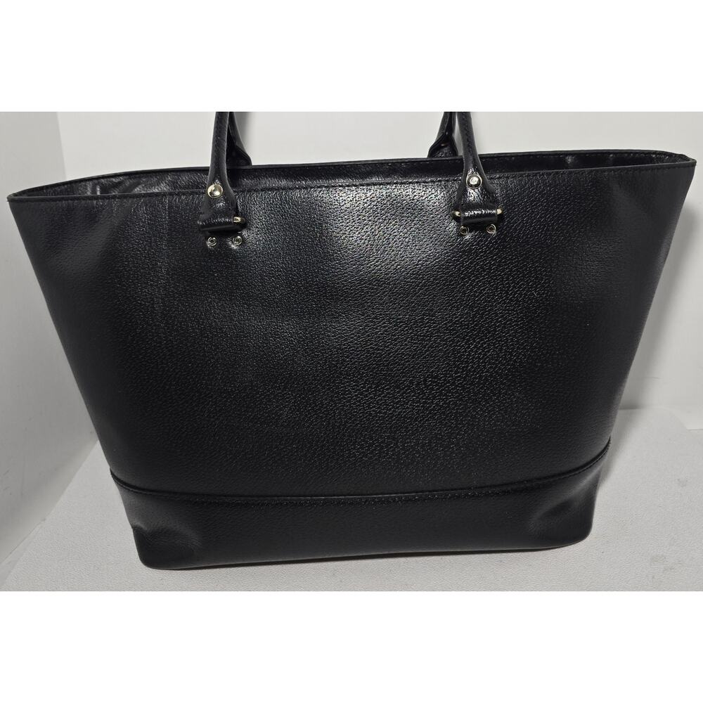 Kate Spade New York X-large Tote Bag Black Cross Grain Leather - Picture 5 of 16